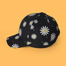 کلاه بیسبال بابونه مشکی