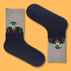 جوراب ساقدار نقاشی آدم و سیب