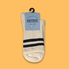 جوراب بچگانه دوخط سفید 