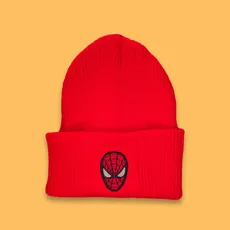 کلاه بافت گلدوزی اسپایدرمن قرمز