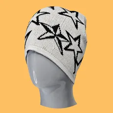 کلاه بافت بدون لبه ستاره سفید