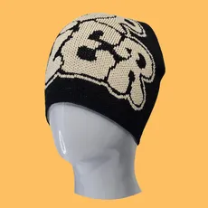 کلاه بافت بدون لبه تاپ تایر مشکی کرم