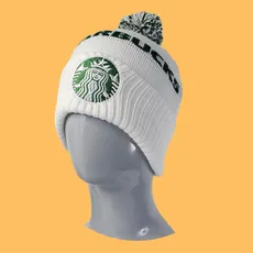 کلاه بافت پوم دار استارباکس