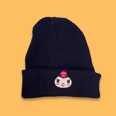 کلاه بافت گلدوزی کرومی مشکی