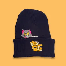 کلاه بافت گلدوزی تام و جری