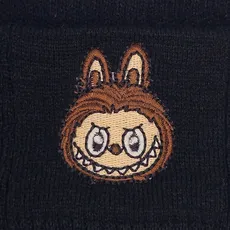 کلاه بافت گلدوزی لبوبو مشکی