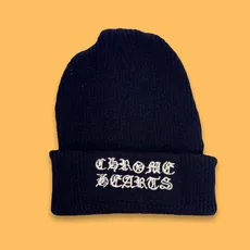 کلاه بافت گلدوزی کروم هارت تکست