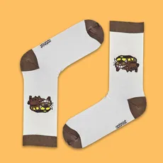 جوراب ساقدار گربه اتوبوسی سفید