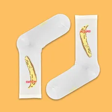 جوراب اسپرت ساقدار  ژاکموس موز سفید