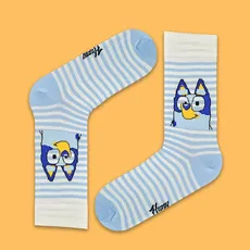 جوراب ساقدار بلوبب سفید رینگی