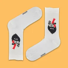 جوراب ساقدار گاداف وار صورت سفید