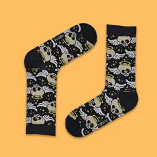 جوراب اسپرت ساقدار اسکلت بالدار مشکی 