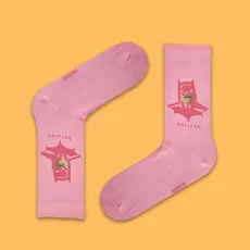 جوراب ساقدار  بتمن صورتی