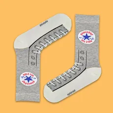 جوراب ساقدار  رویه کتونی ال استار ملانژ