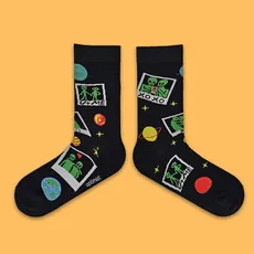 جوراب ساقدار  الین عاشقانه مشکی