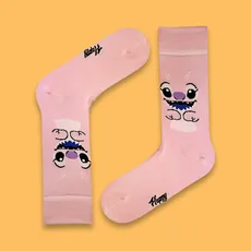 جوراب ساقدار استیج دختر صورتی متوسط - 