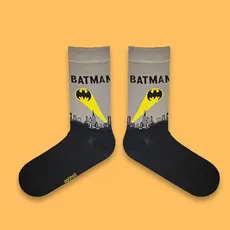 جوراب ساقدار شهر بتمن طوسی مشکی - 