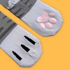 جوراب ساقدار ژلاتینی پوست گربه  - 