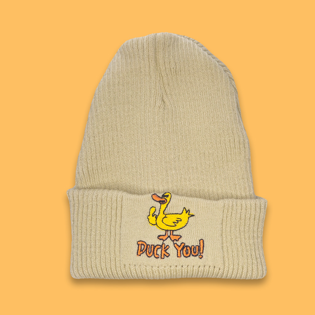 کلاه بافت گلدوزی داک یو