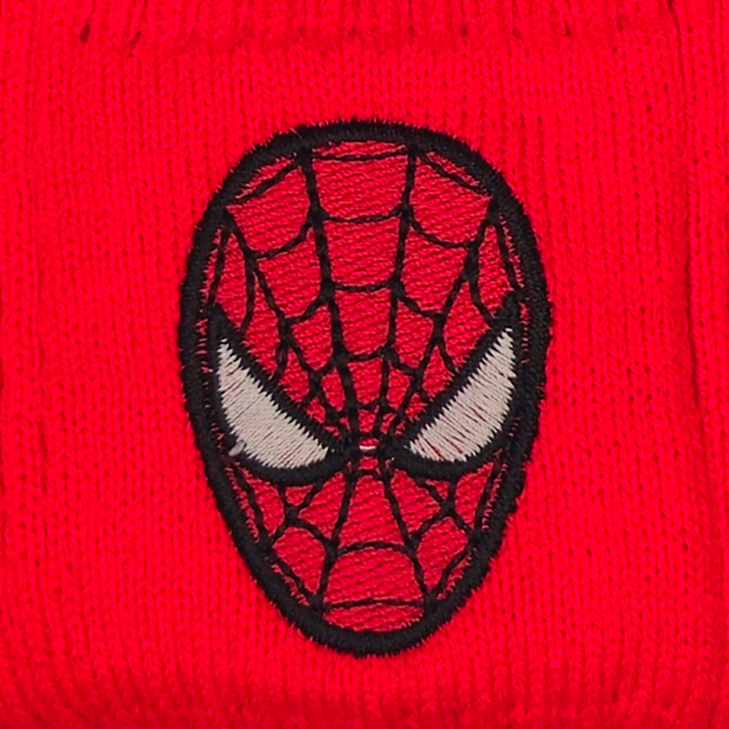 کلاه بافت گلدوزی اسپایدرمن قرمز