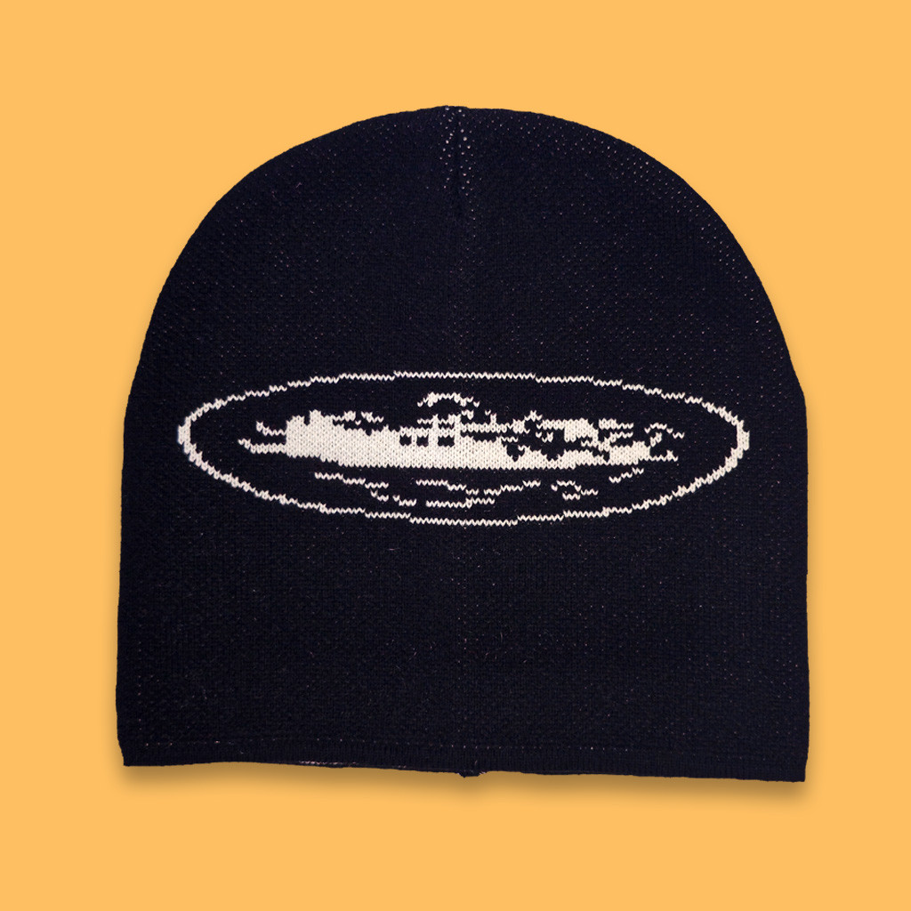 کلاه بافت بدون لبه لوگو کورتز