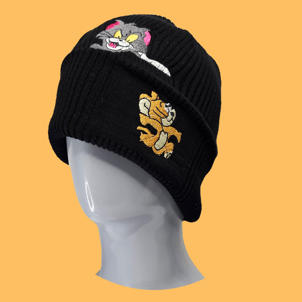 کلاه بافت گلدوزی تام و جری