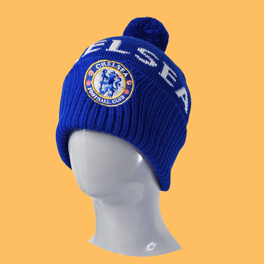 کلاه بافت پوم دار چلسی