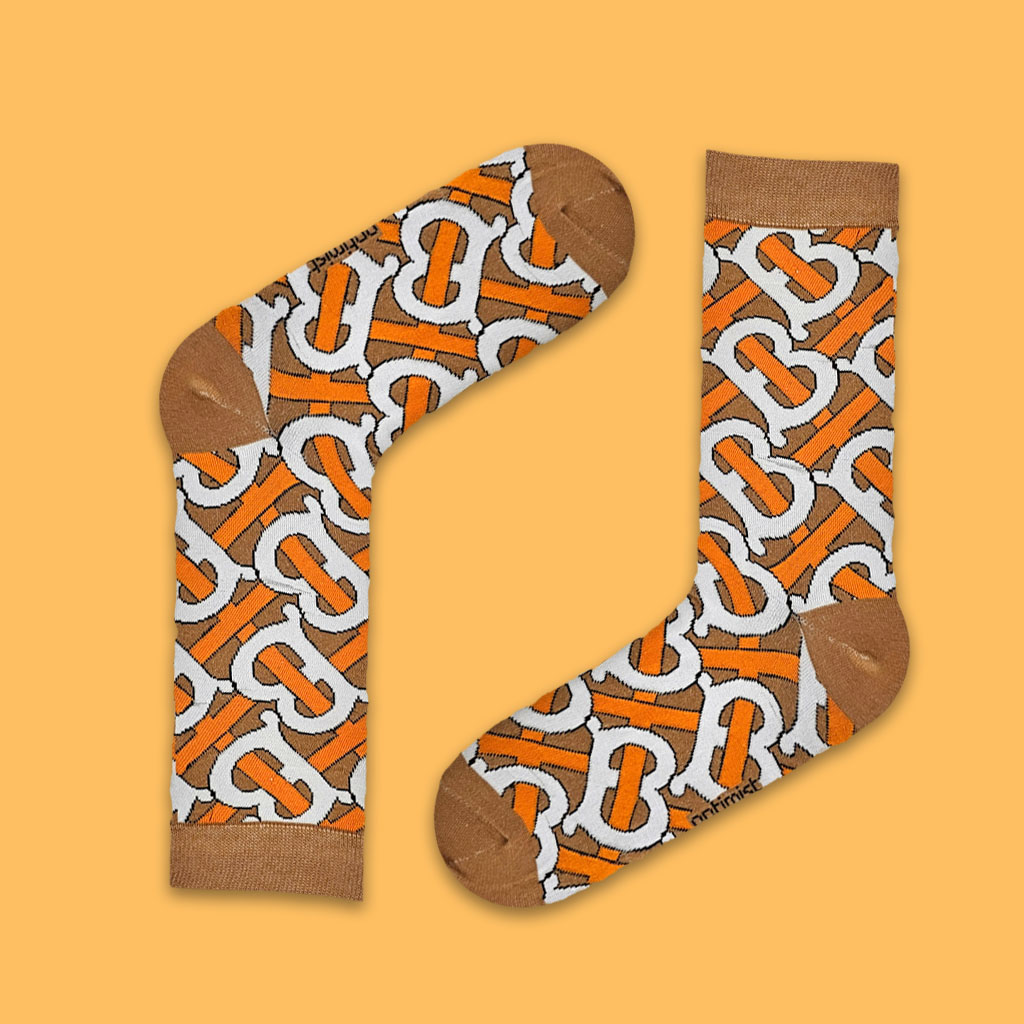 جوراب ساقدار باربری تکرار B نسکافه ای