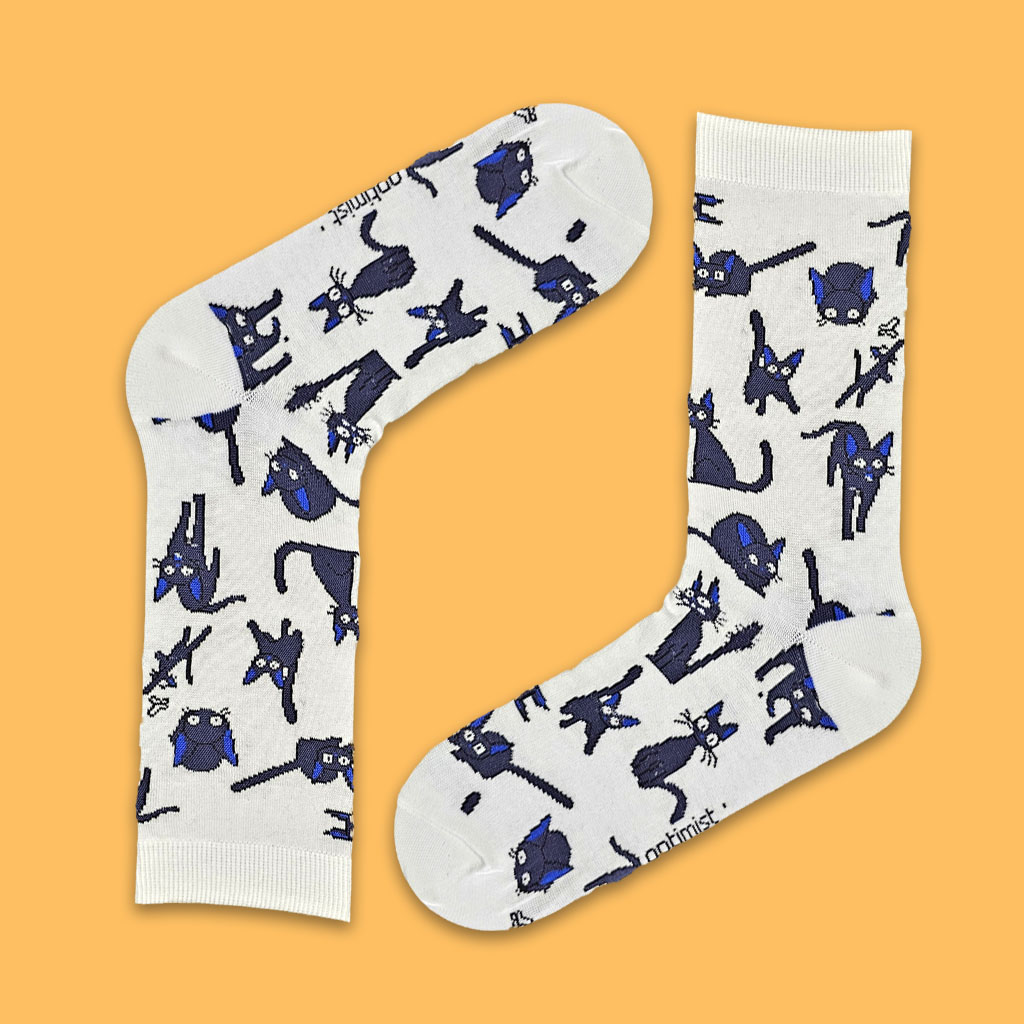 جوراب ساقدار گربه تکرار جیبلی 