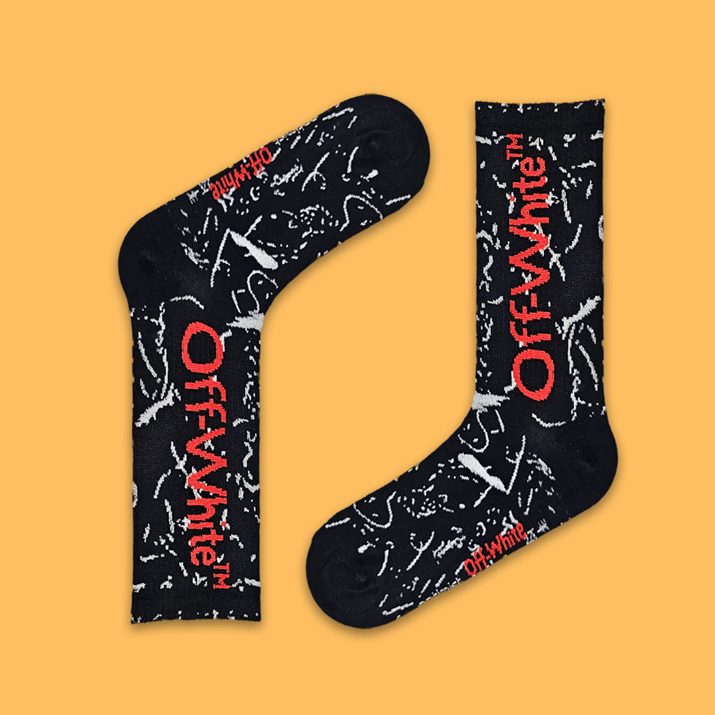 جوراب اسپرت ساقدارآف وایت کثیف