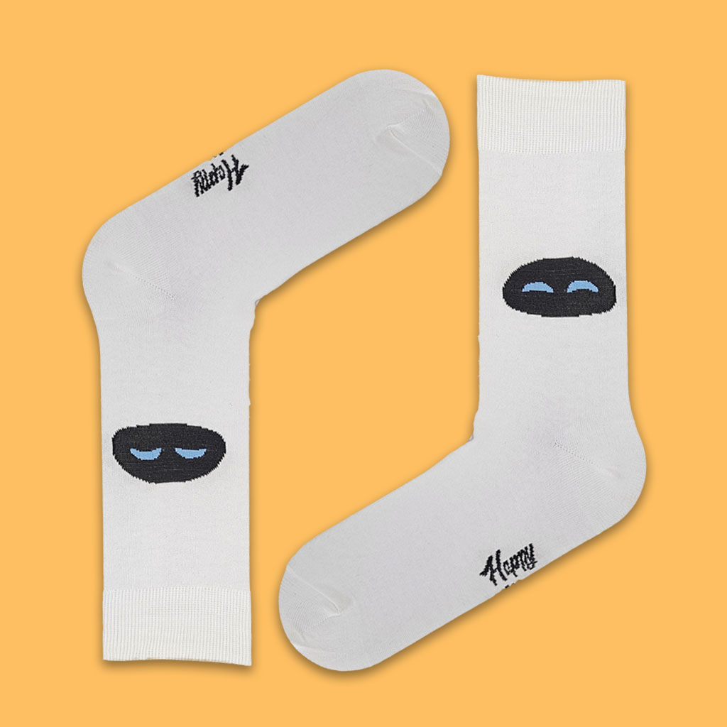 جوراب ساقدار ایو وال ای سفید