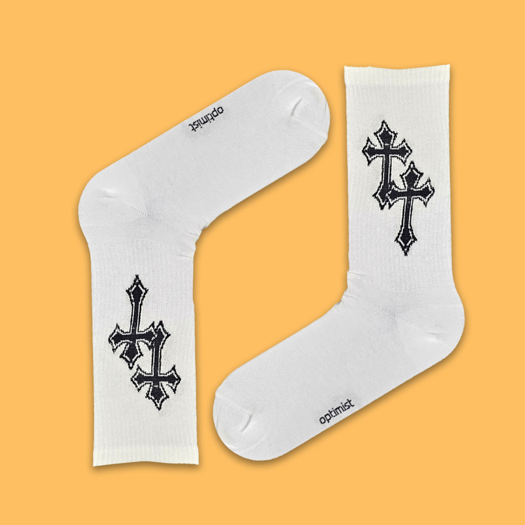 جوراب اسپرت ساقدار کروم دو صلیب