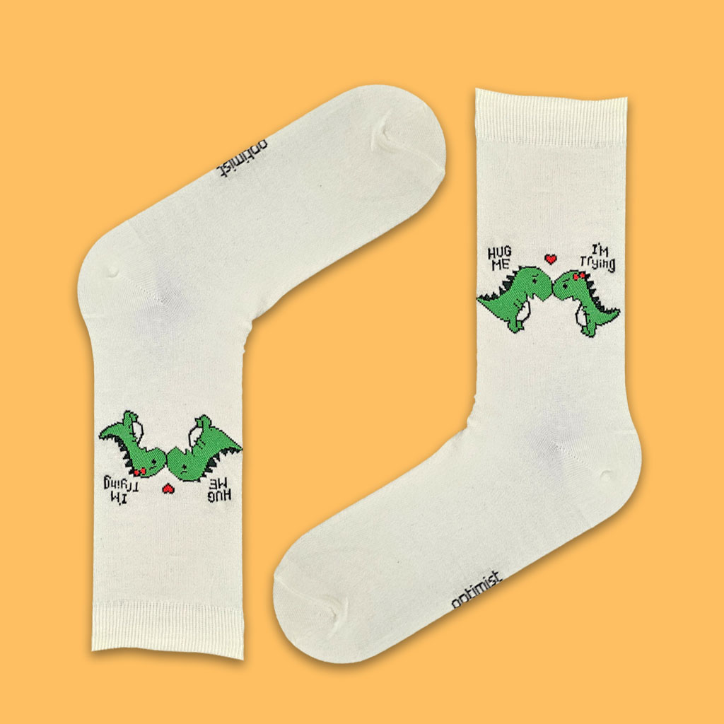 جوراب ساقدار دایناسور عاشق 