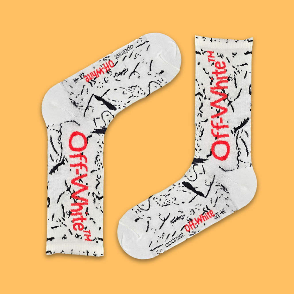 جوراب اسپرت ساقدارآف وایت کثیف