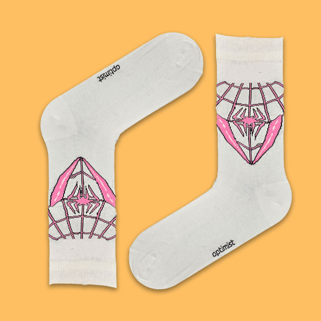 جوراب ساقدار  اوون اسپایدر سفید