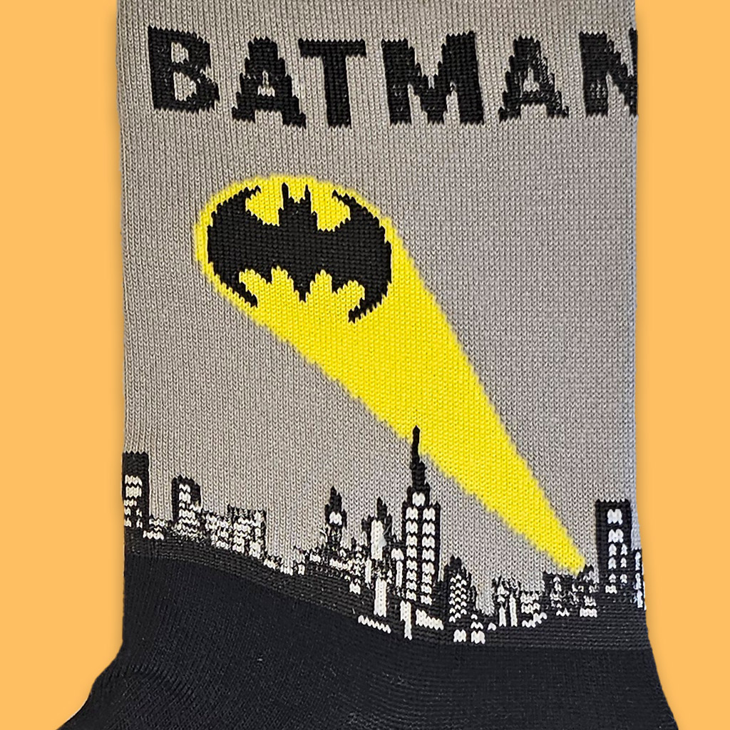 جوراب ساقدار شهر بتمن طوسی مشکی