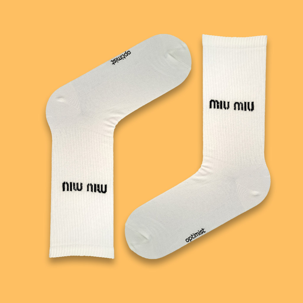 جوراب اسپرت ساقدار miu miu