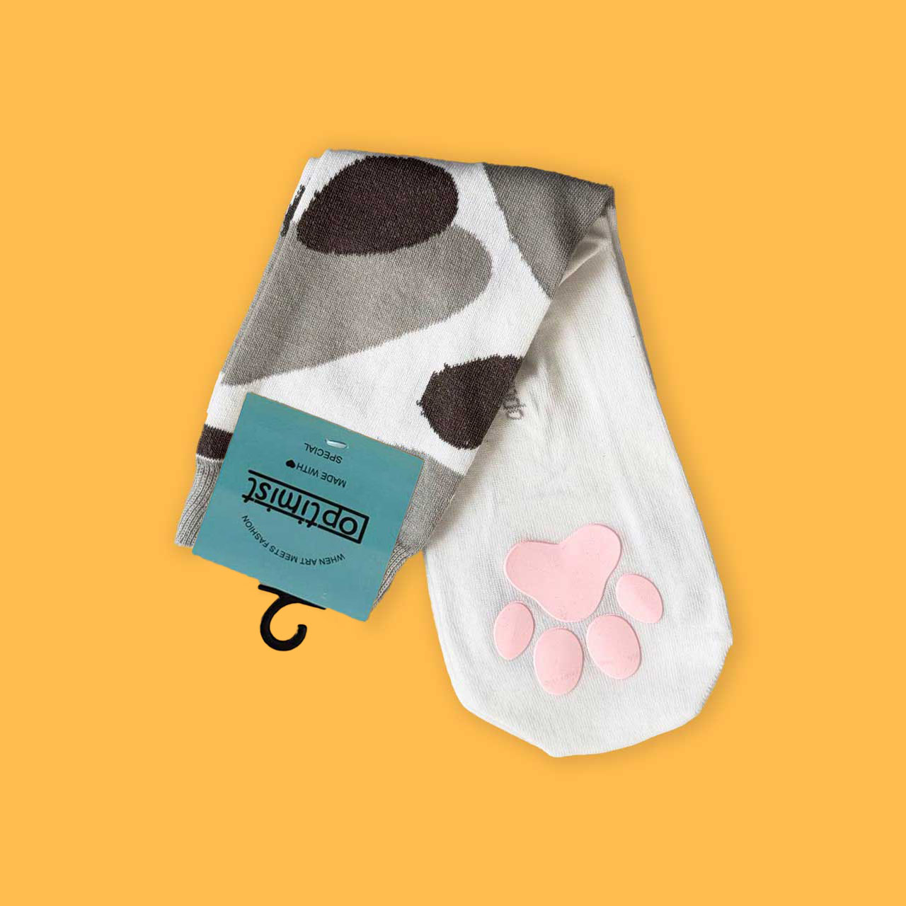 جوراب ساقدار ژلاتینی پوست گربه منحنی